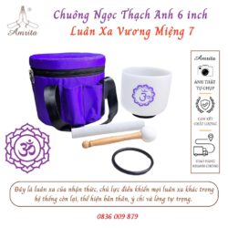 [Available] Crystal singing bowls 6inch note B - crystal bells - Crystal Singing Bowl - Sound Healing - Amrita