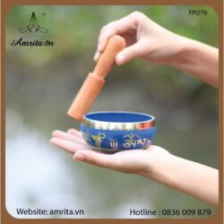 Tibetan Singing Bowl (Nepal) - Singing Bowl - Green Tibetan Singing Bowl - Nepal Singing Bowl - Amrita.vn